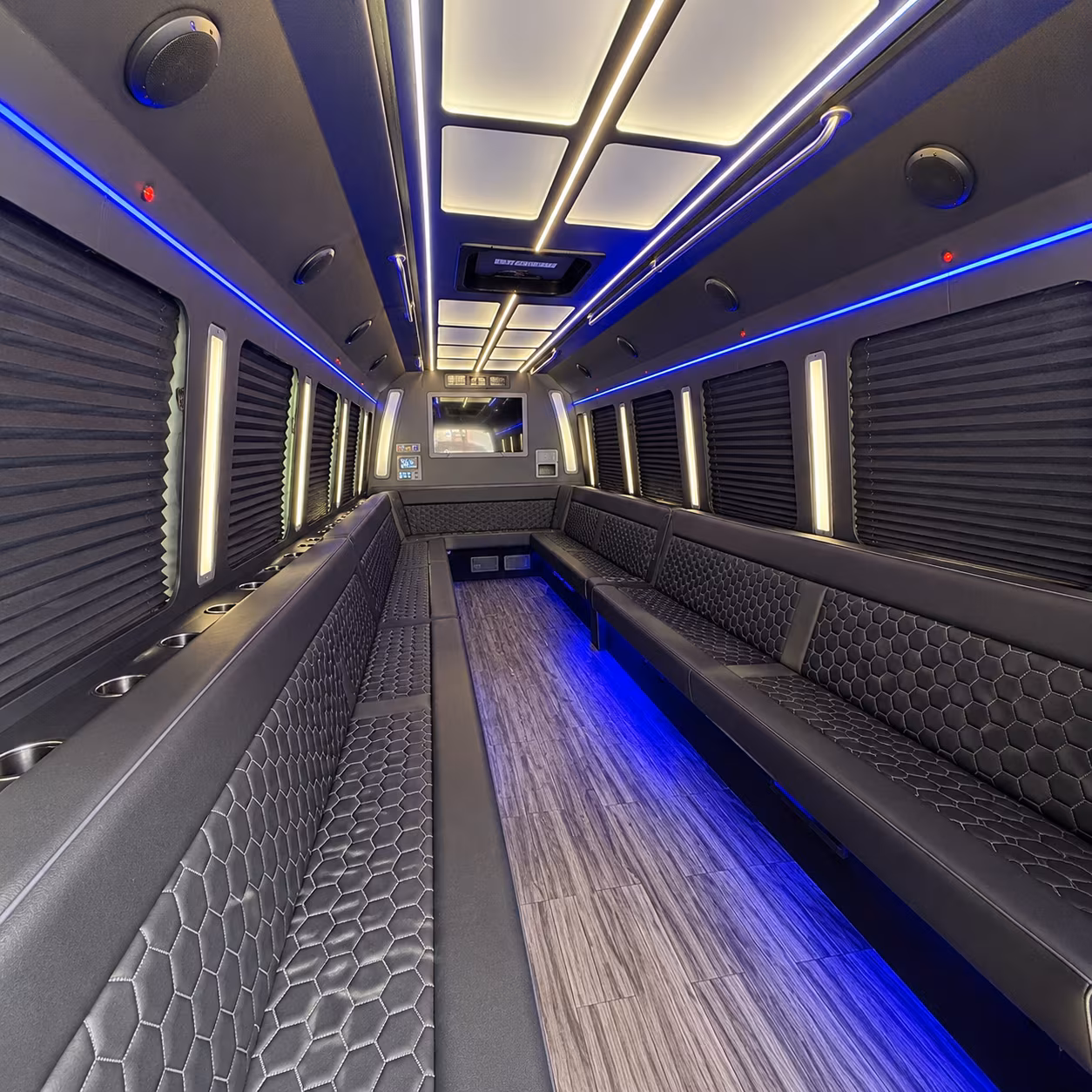 altoona 30 passenger party bus interior
