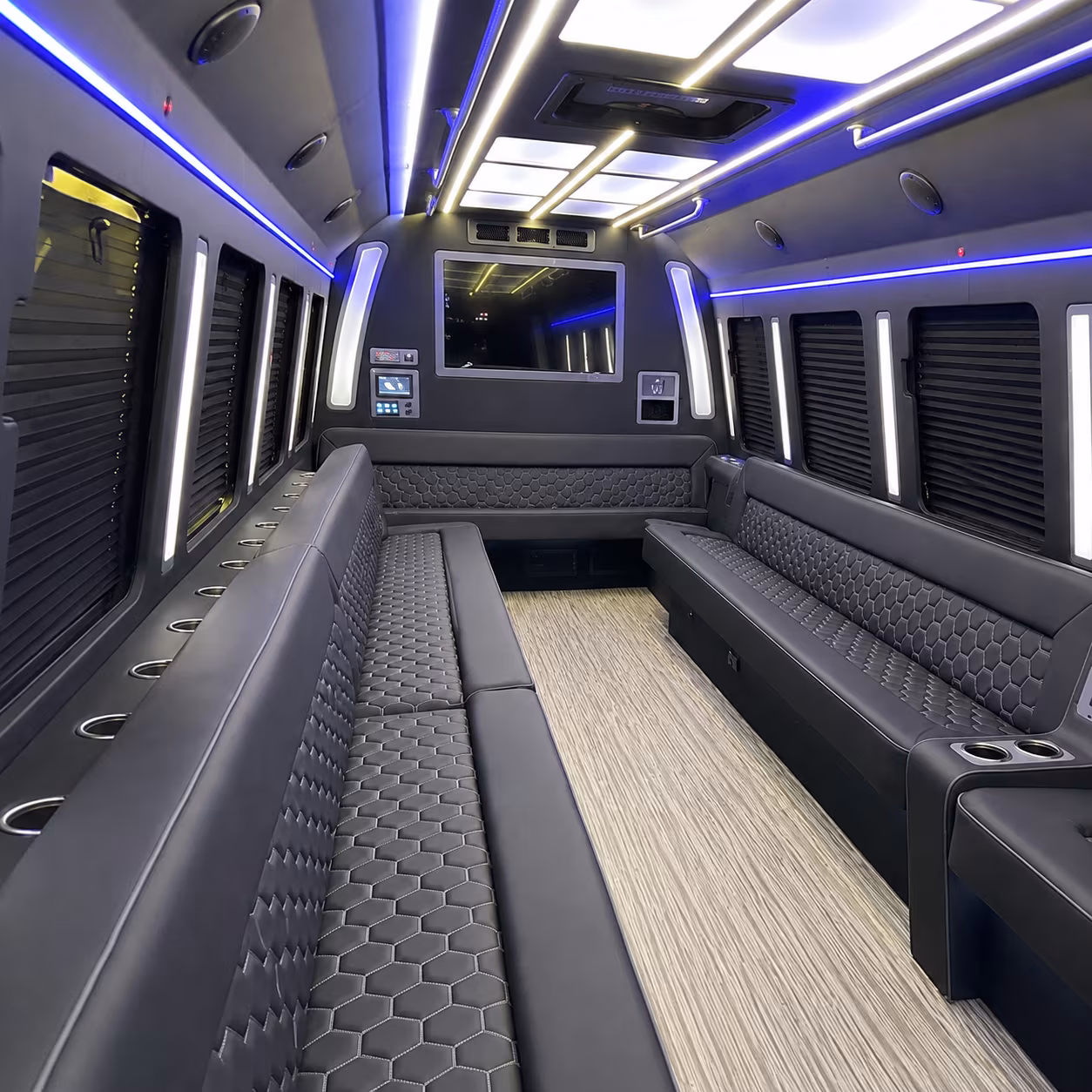 altoona 40 passenger party bus inside