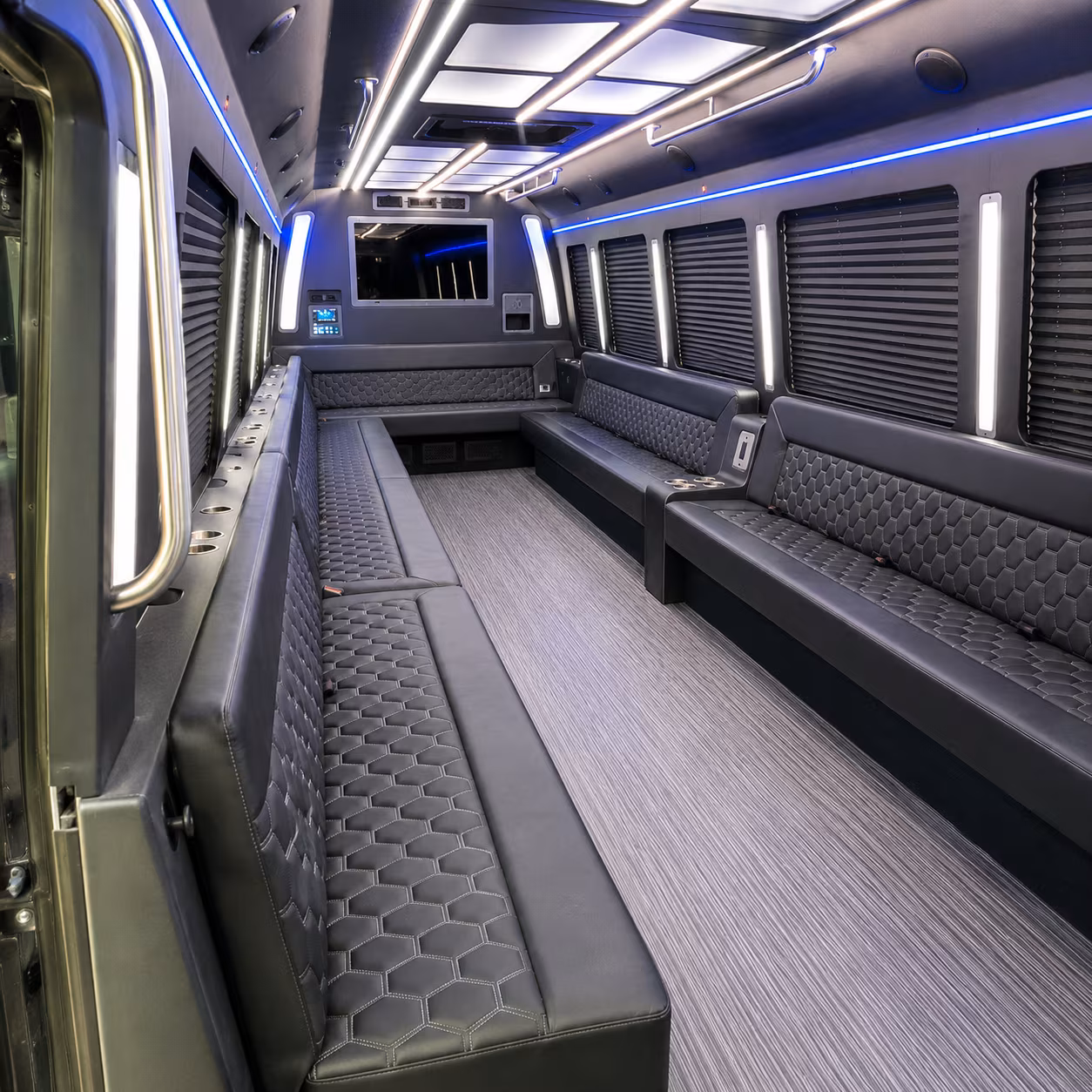 altoona 40 passenger party bus interior