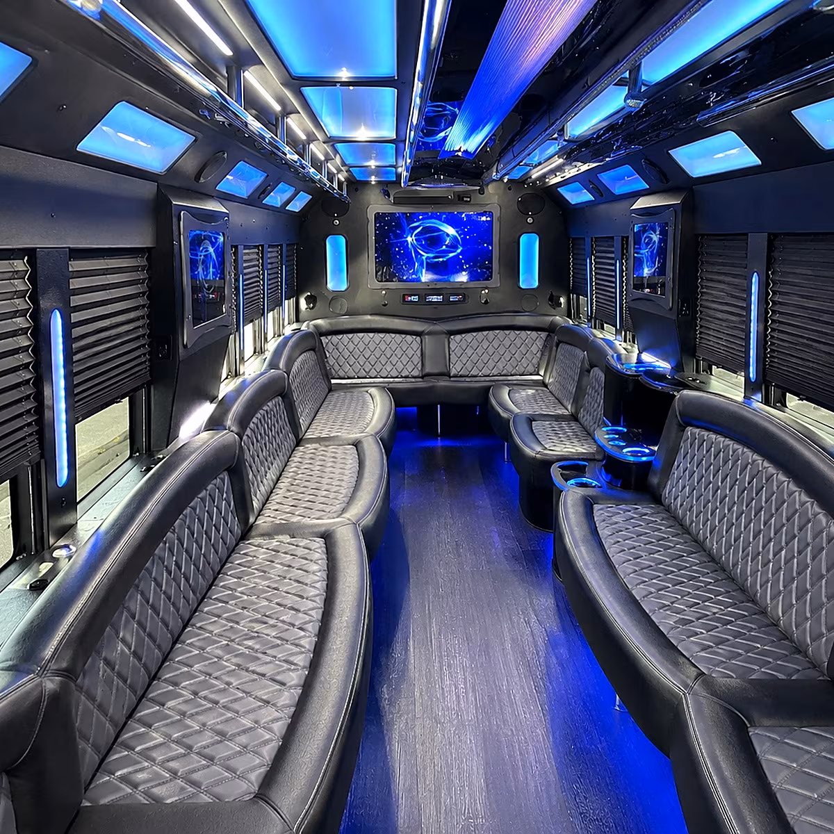 altoona 50 passenger party bus interior