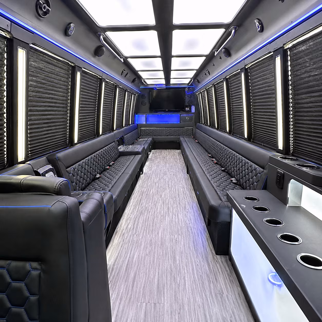 altoona party bus rental interior