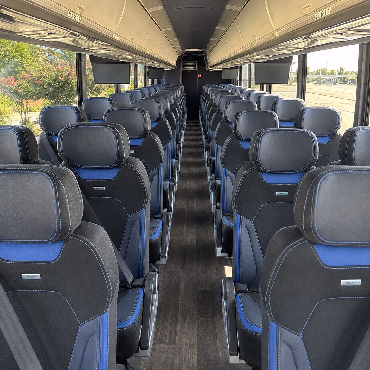 hagerstown charter bus rental interior
