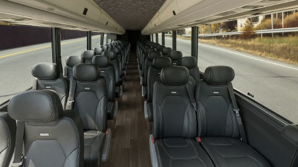 Interior of Charter Bus Company Altoona's 18 Passenger Minibus in Altoona