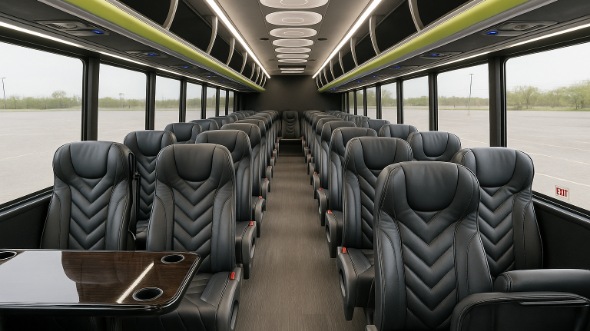 Interior of Charter Bus Company Altoona's 25 Passenger Mini bus in Altoona