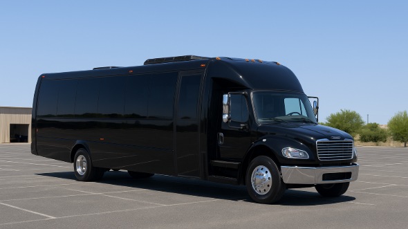 Exterior of Charter Bus Company Altoona's 35 Passenger Minibus in Altoona