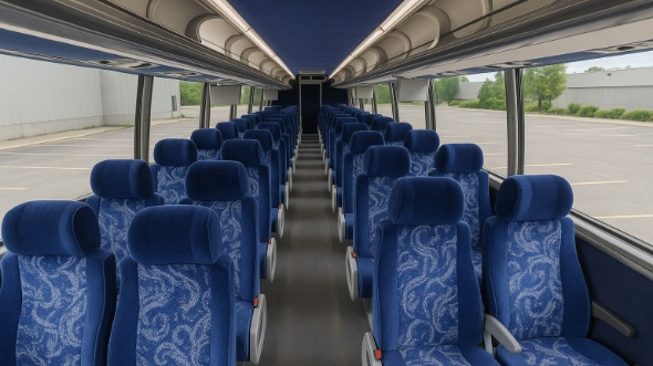 Interior of Charter Bus Company Altoona's 50 Passenger Charter Bus in Altoona