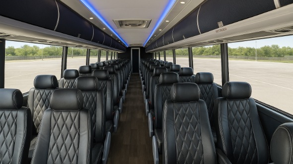 altoona 54 passenger charter bus inside