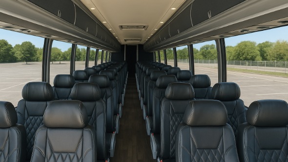 altoona 55 passenger charter bus inside