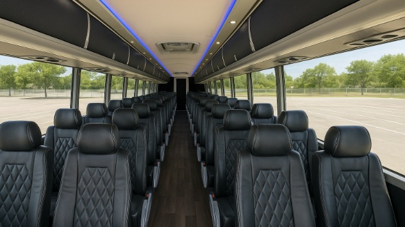 altoona 56 passenger charter bus inside