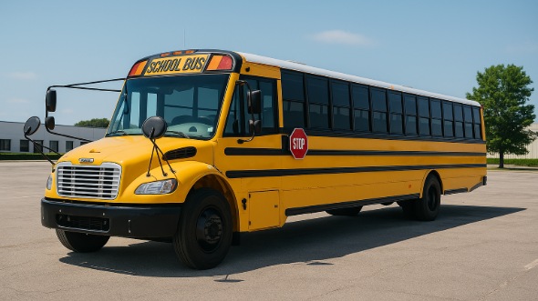 Exterior of Charter Bus Company Altoona's School Bus in Altoona