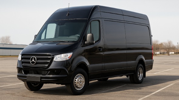 Exterior of Charter Bus Company Altoona's Sprinter Van Rental With Driver in Altoona